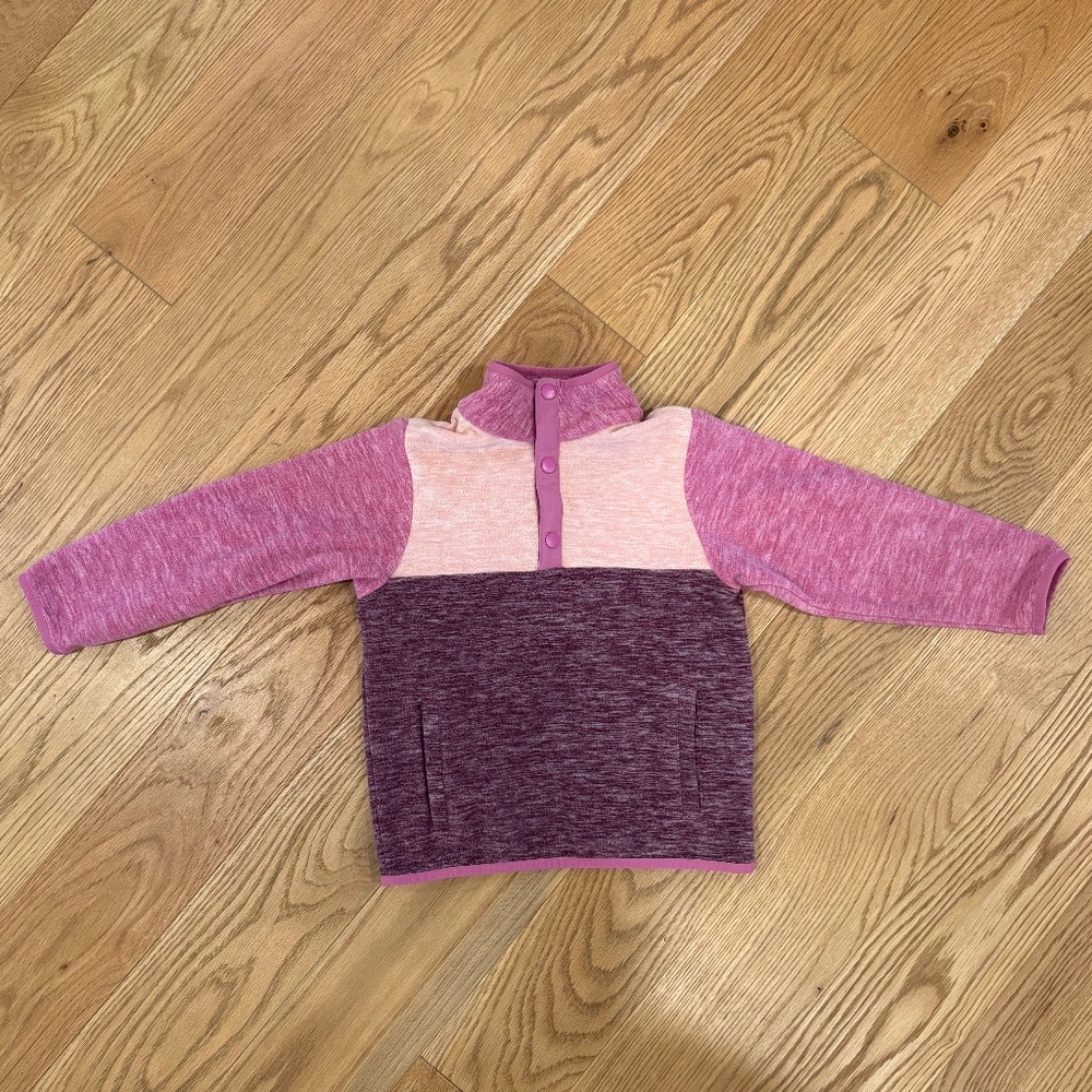 Hanna Andersson Pink Button Fleece